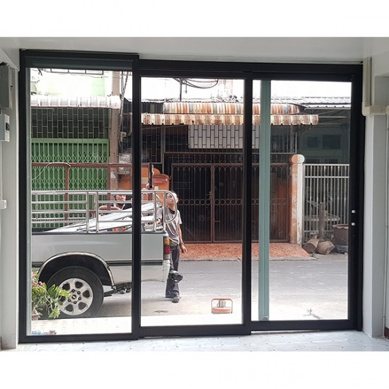 ติดตั้ง ประตูเลื่อนรางแขวน ปากเกร็ด - ช่างนัน อลูมิเนียม - ประตูเลื่อนรางแขวน 